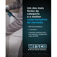 Martelete Perfurador/rompedor 26mm Com Maleta 800w 127v Ws3229ku Wesco Foto mini 4