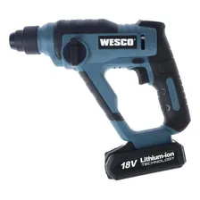 Martelete Sds Plus 18v Bateria 2.0ah Ws2940k2 Wesco Foto mini 3