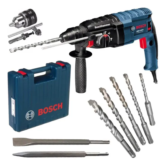 Martelete Sds-plus Gbh 2-24d 820w Mandril+ Kit 8 Peças Bosch 220v Foto 1