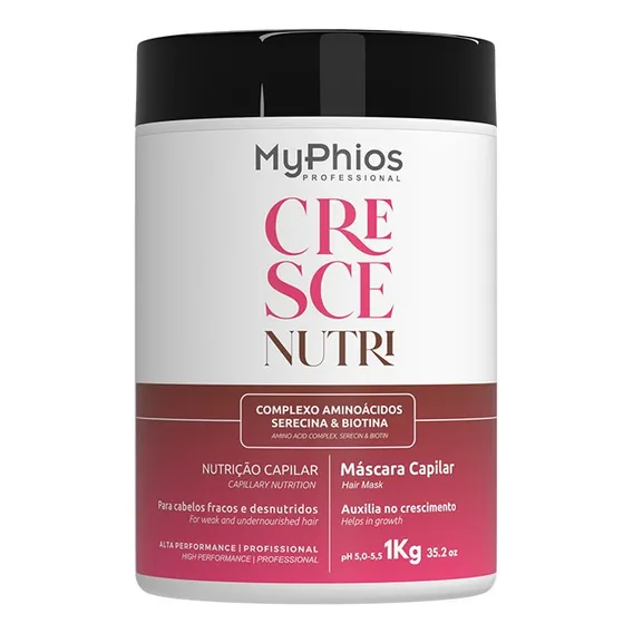 Máscara 1kg Cresce Nutrição Capilar Myphios Foto 1