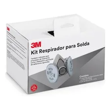 Máscara 3m Respirador 6200 Kit Solda Com 2 Filtros Pff2 2078 Foto  mini 1