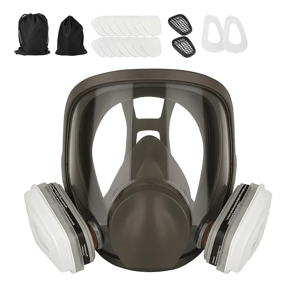 Máscara 6800 facial completa com máscara de filtro 5n11 com carvão ativo Foto 1