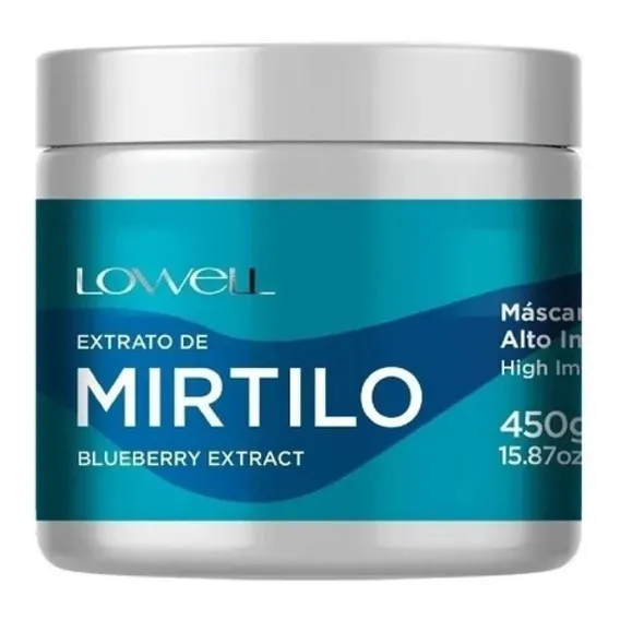 Máscara Alto Impacto Mirtilo Lowell 450g Foto 1