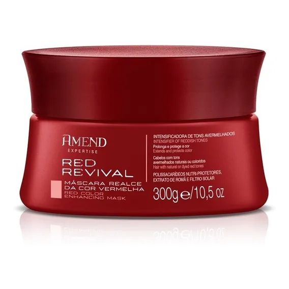 Máscara Amend Red Revival Realce Da Cor Vermelha 300g Foto 1