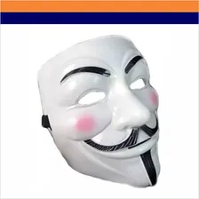 Máscara Anonymous V De Vingança Carnaval Fantasia Cor Branco V Vingança Foto mini 2
