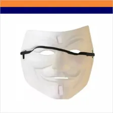 Máscara Anonymous V De Vingança Carnaval Fantasia Cor Branco V Vingança Foto mini 3