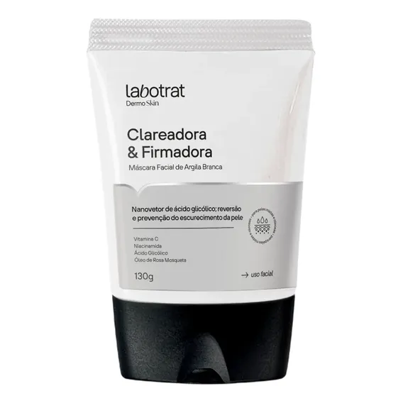 Máscara Argila Branca Clareadora Labotrat - 130g Foto 1