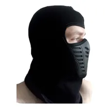 Mascara Balaclava Touca Ninja Sub Zero P/ Airsoft Paintball Cor Preto Foto mini  3