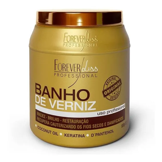 Máscara Banho De Verniz Forever Liss 1kg Foto 1