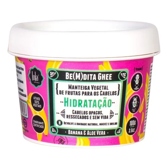 Máscara Bem Dita Ghee Hidratação Banana 100g Lola Cosmetics Foto 1
