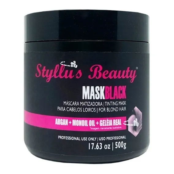 Máscara Black Platinum Styllus Beauty 500g Foto 1