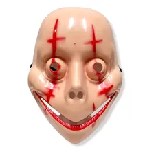Máscara Boneco Assassino Terror Sangue Halloween Cosplay Cor Bege-Sangue Foto  mini 1