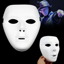 Máscara Bonitão Fantasia Branca Teatro Sem Face Carnaval Cor Branco Jabbawockeez Hip Hop Foto mini 2