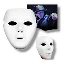 Máscara Bonitão Fantasia Branca Teatro Sem Face Carnaval Cor Branco Jabbawockeez Hip Hop Foto mini 1