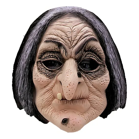 Máscara Bruxa Velha Assustadora - Terror Halloween Foto 1
