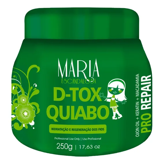 Máscara Btx Quiabo Maria Escandalosa 250g Foto 1