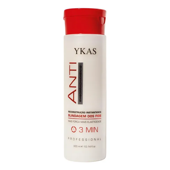 Máscara Capilar Anti Emborrachamento 3 Minutos Ykas 300ml Foto 1