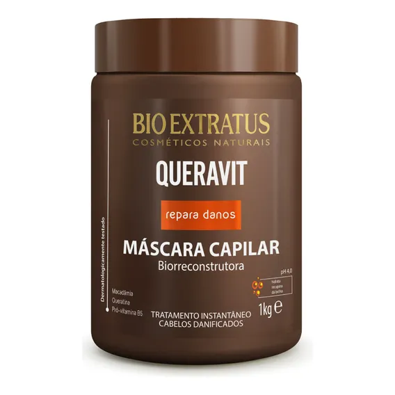 Máscara Capilar Queravit Bio Extratus Reconstrução 1kg Foto 1