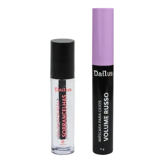 Mascara Cílios Volume Russo + Gel Definidor De Sobrancelhas Cor PRETA + INCOLOR Foto 1