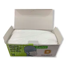 Máscara cirúrgica descartável Tripla Descarpack c/50 anvisa Foto mini 4