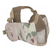 Máscara Confort Orelha Proteção Telada Rosto Face Airsoft Cor Multicam Foto mini 1