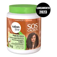 Máscara Creme Pentear Condiciona Cachos Coco Salon Line 1kg Foto  mini 1