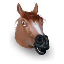 Mascara De Cavalo Cabeça De Cavalo Fantasia Cosplay Foto mini 4