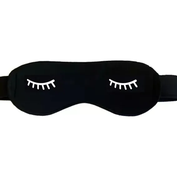 Máscara De Dormir Confortável 3d Tampa Olho Viseira Repouso Cor Preto Foto 1