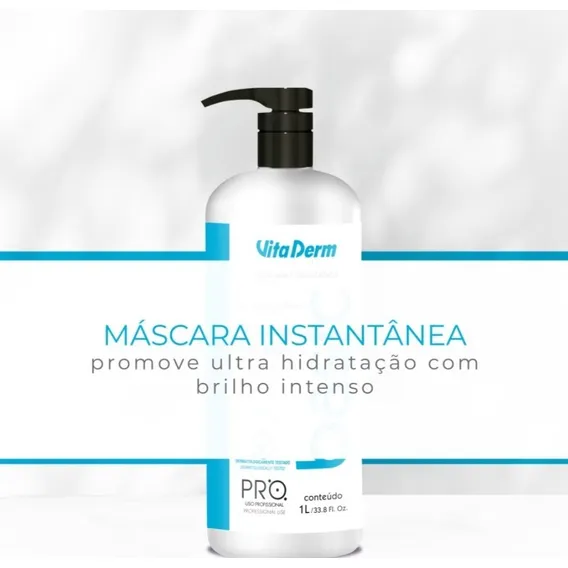 Máscara De Hidratação Instantânea Vita Derm Pro Basic 1lt Foto 1