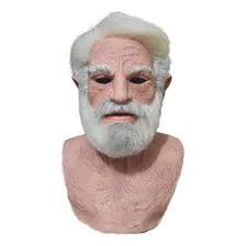 Máscara De Latex Velho Realista Para Fantasia Halloween Foto mini 1