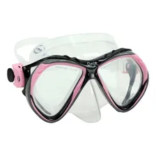 Máscara De Mergulho Fun Dive - Silicone E Vidros Temperados Cor Transp / Rosa Foto mini 1