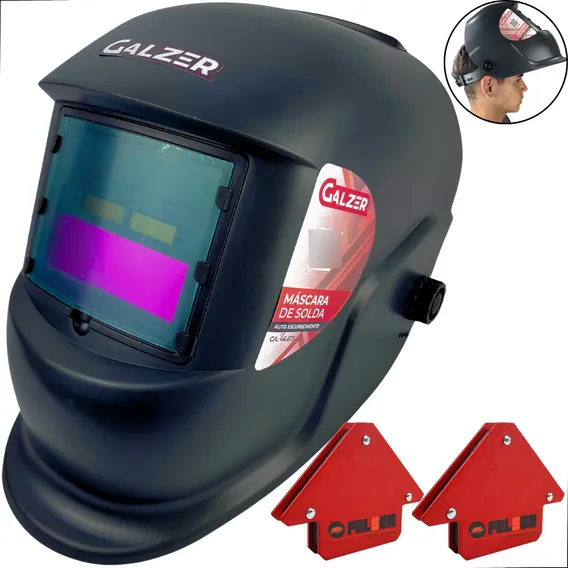 Mascara De Solda Automática Profissional 2 Esquadro Magnétic Foto 1