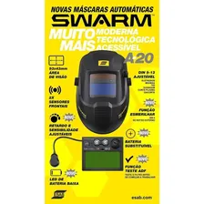 Máscara De Solda Automática Tonalidade 9 A 13 Swarm A20 Esab Foto mini 4
