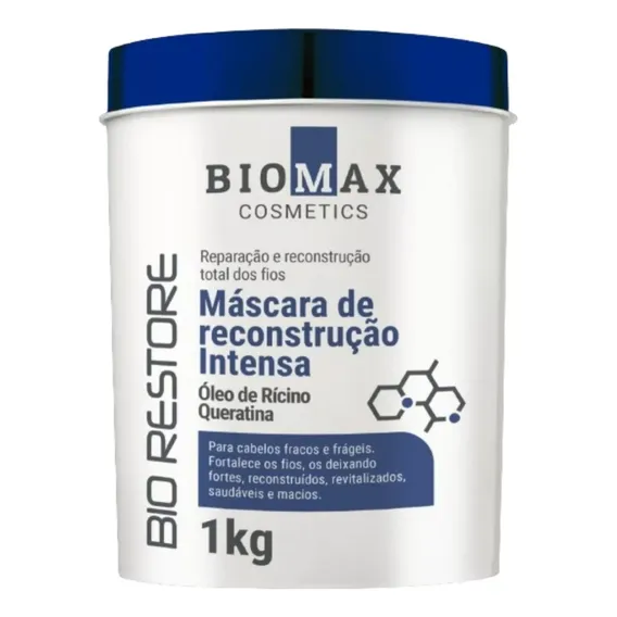 Máscara De Tratamento Reconstrução Sos Capilar Biomax 1 Kg Foto 1