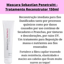 Máscara De Tratamento Sebastian Professional Reconstrutor Penetraitt 150ml Foto mini 3