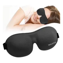Mascara Dormir Viagem Venda Tapa Olho 3d Melhora O Cor Preto Máscara Dormir Blackout Foto mini 1