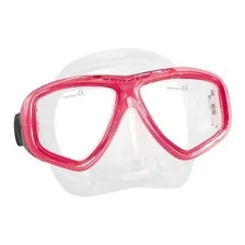 Mascara E Snorkel C/ Válvula E Anti Onda Kit Prata Seasub Cor Rosa Foto mini 2
