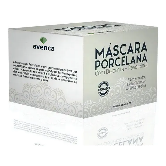Máscara faciai para pele Avenca Porcelana 10g Foto 1