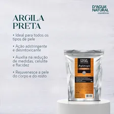 Máscara faciai para pele D'agua Natural Argila Preta 500g Foto mini 2