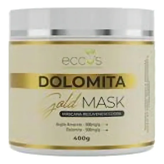 Máscara faciai para pele Ecco's Gold Mask Dolomita Gold Mask 400Gr Mascara Rejuvenescedora Eccos 400g Foto 1