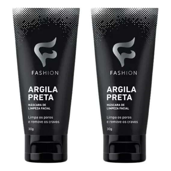 Máscara faciai para pele Fashion Facial Mascara facial fashion argila preta remove cravos 30g - 2un Foto 1