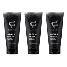 Máscara faciai para pele Fashion Facial Mascara facial fashion argila preta remove cravos 30g - 3un Foto mini 1