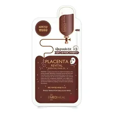 Máscara faciai para pele Mediheal Placenta Revital Essential Mask y 25mL Foto mini 1