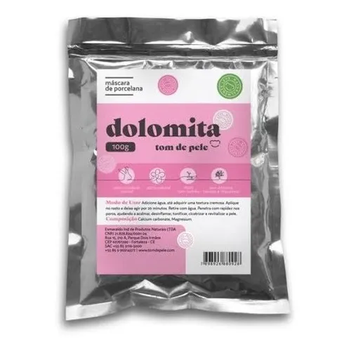 Máscara facial Tom de Pele Máscara de porcelana Máscara de Dolomita 100g Foto 1