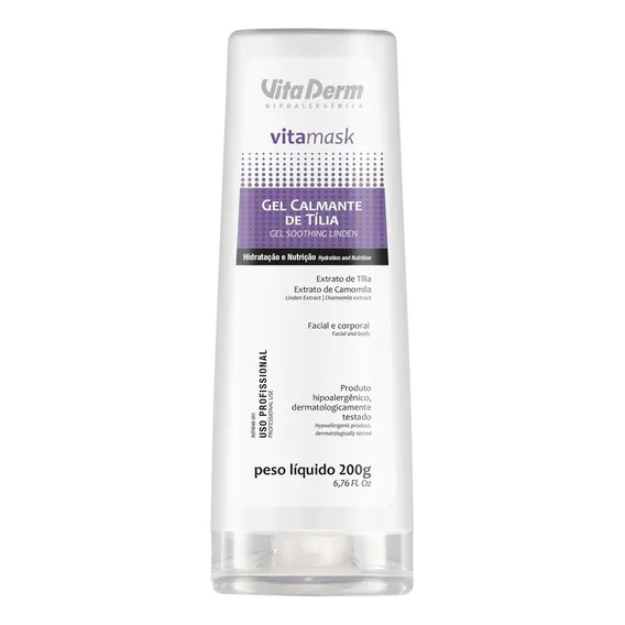 Mascara Gel Calmante De Tilia Vita Derm Tipo de pele Normal Foto 1