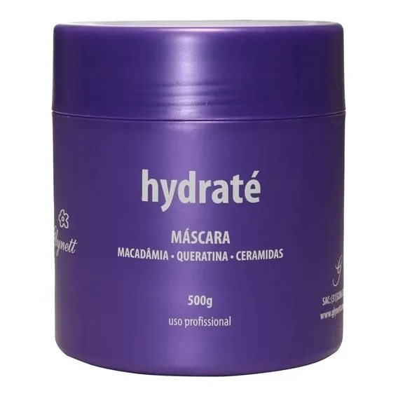Máscara Glynett Hidratação Profunda Hydraté 500g Foto 1