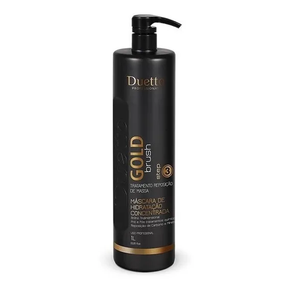 Máscara Hidratante Gold Brush Duetto Professional 1l Foto 1