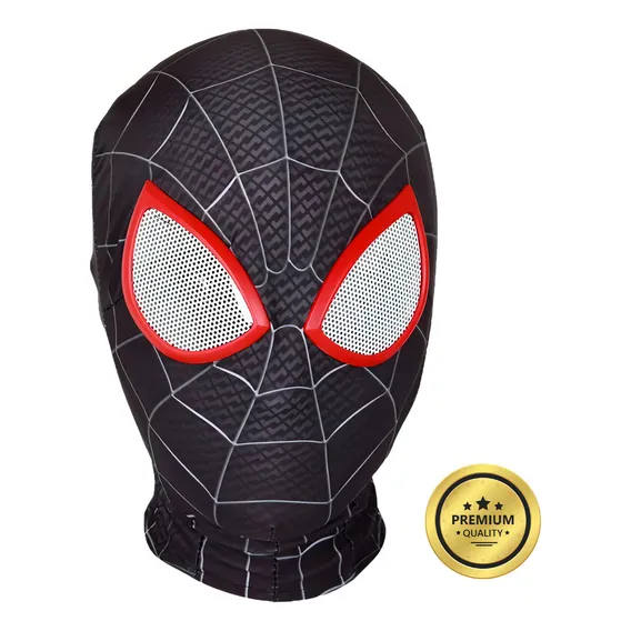 Máscara Homem Aranha Spider Man Cosplay Pronta Foto 1