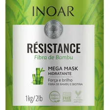 Máscara Inoar Resistance Fibra De Bambu Hidratante 1000g Foto mini  2