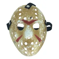 Máscara Jason Sexta Feira 13 Hoquei Envelhecida Halloween Foto mini 3